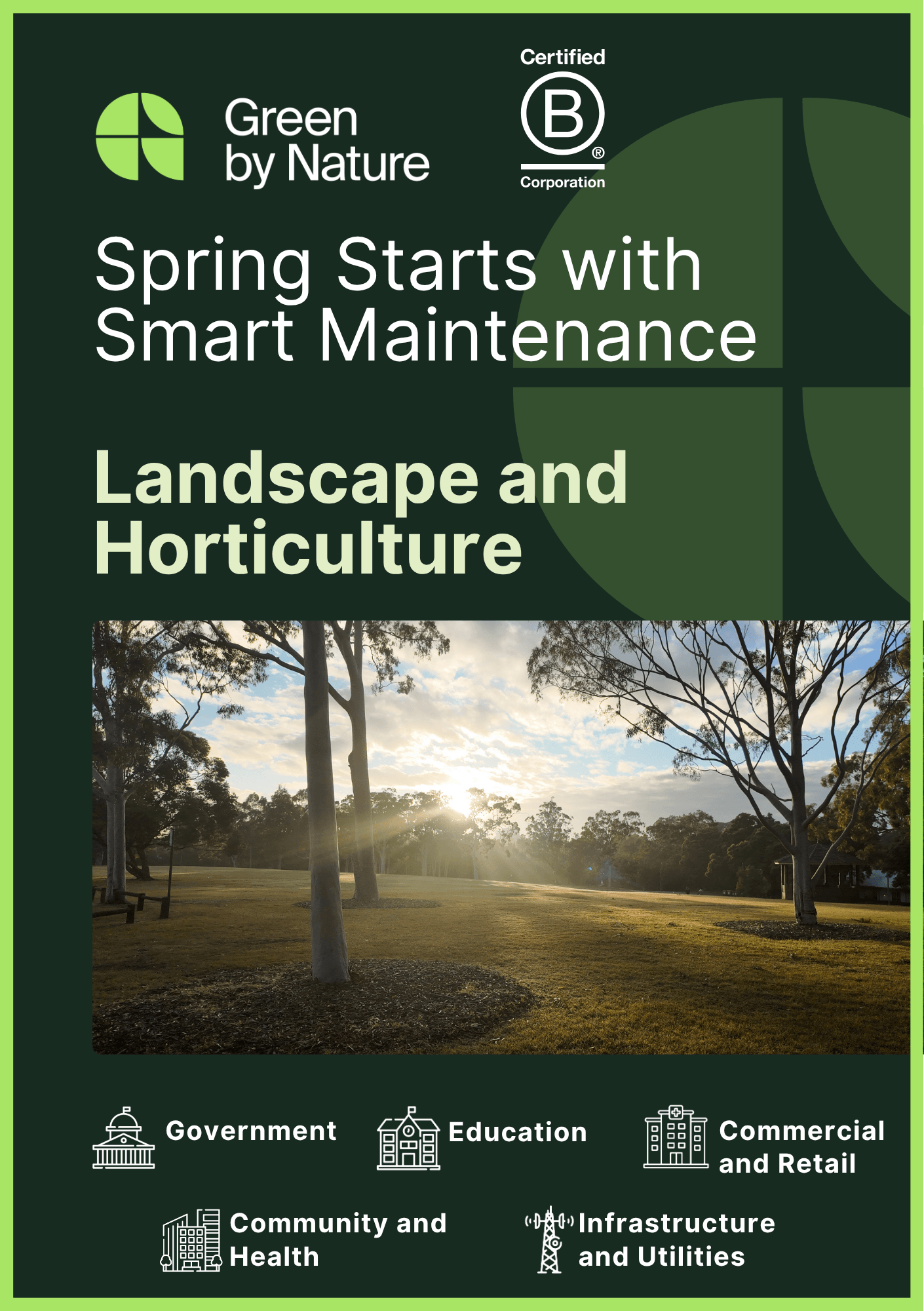 Landscape Spring Brochure Cover Photo