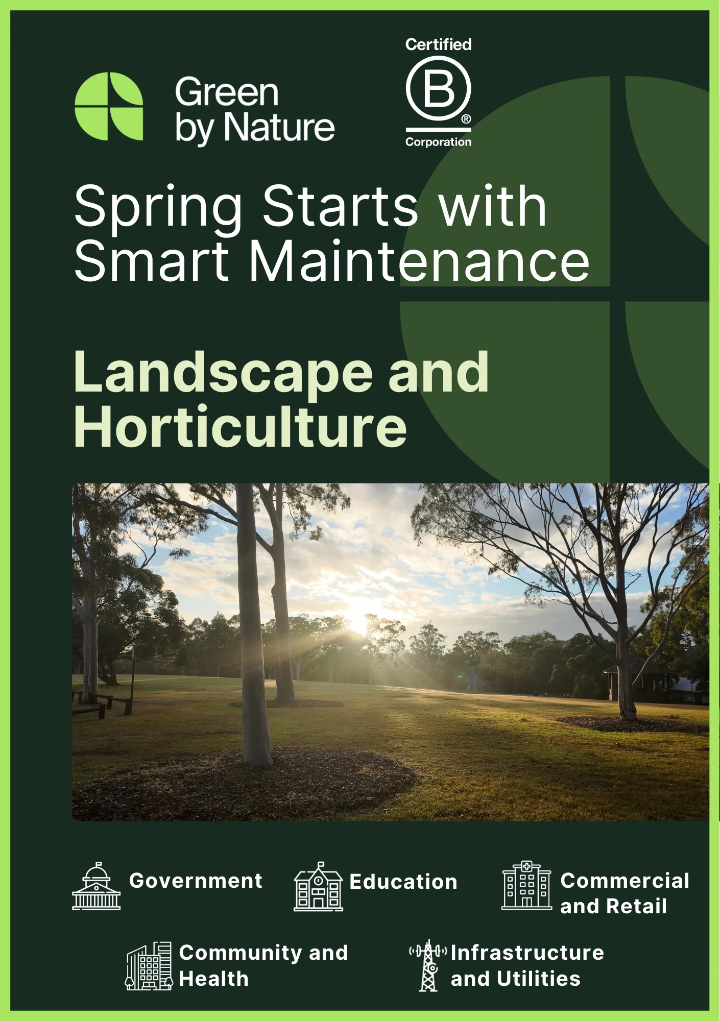 Landscape Spring Brochure Cover Photo